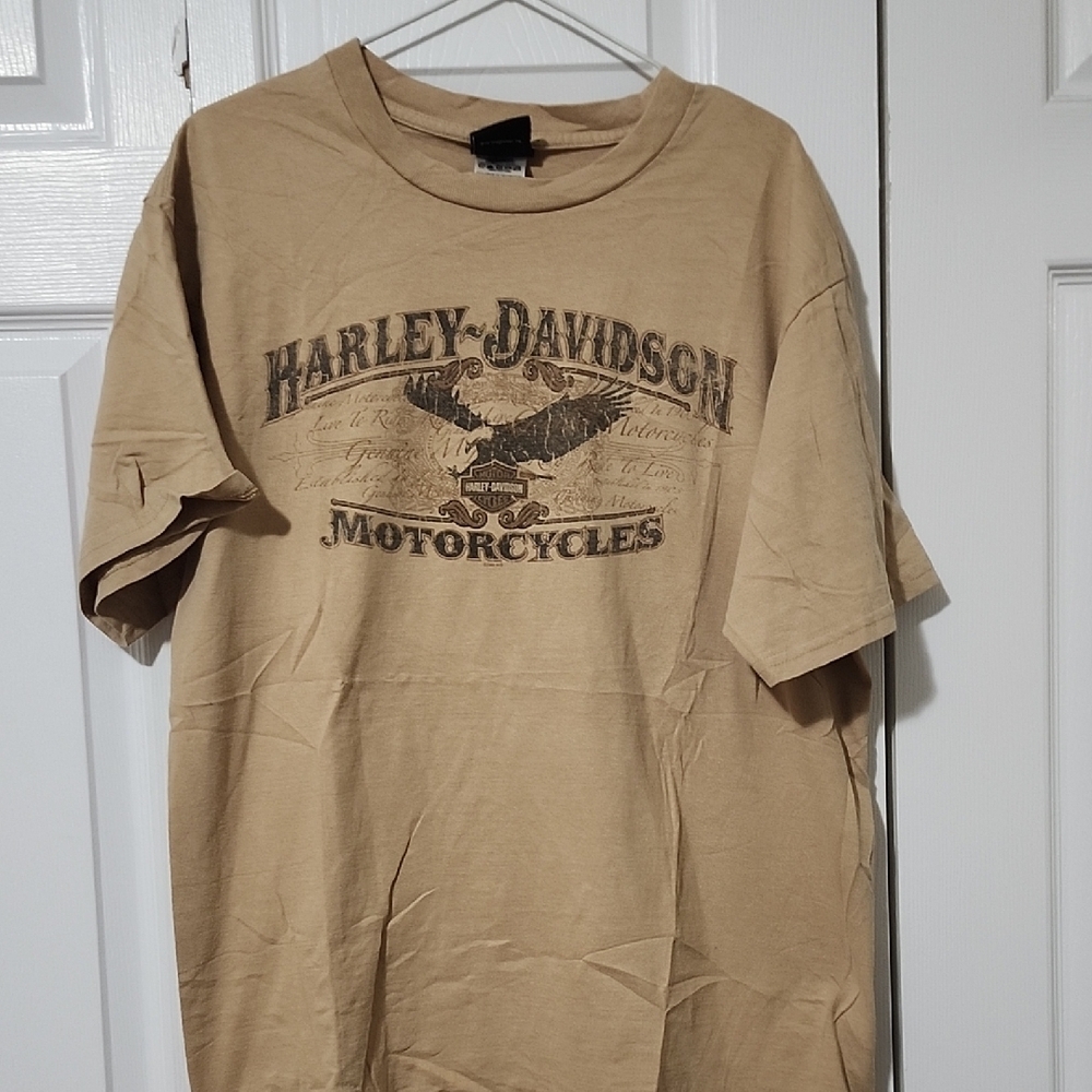 Harley-Davidson Beige Short Sleeve Tee